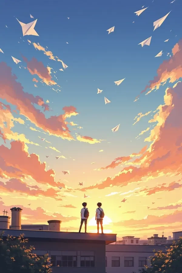 纸飞机的航迹 海报